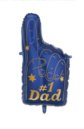 #1 Dad- Foil Balloon