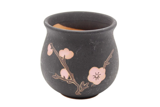 Cherry Blossom Round Curved Pot