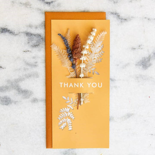 Thank You | Dried Floral Greeting Card