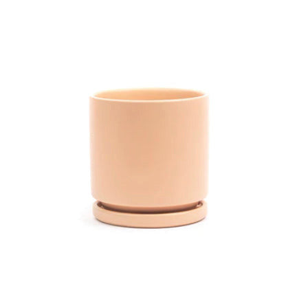 Gemstone Cylinder Pot - Blush