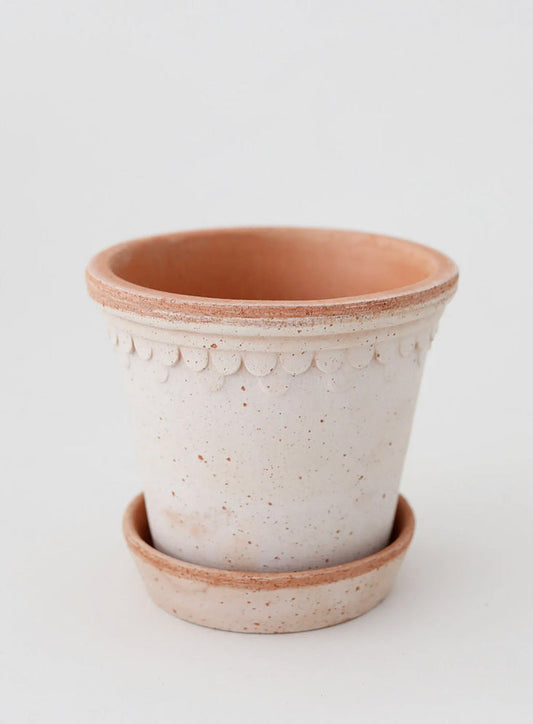 Bergs Pink Washed Clay Pot